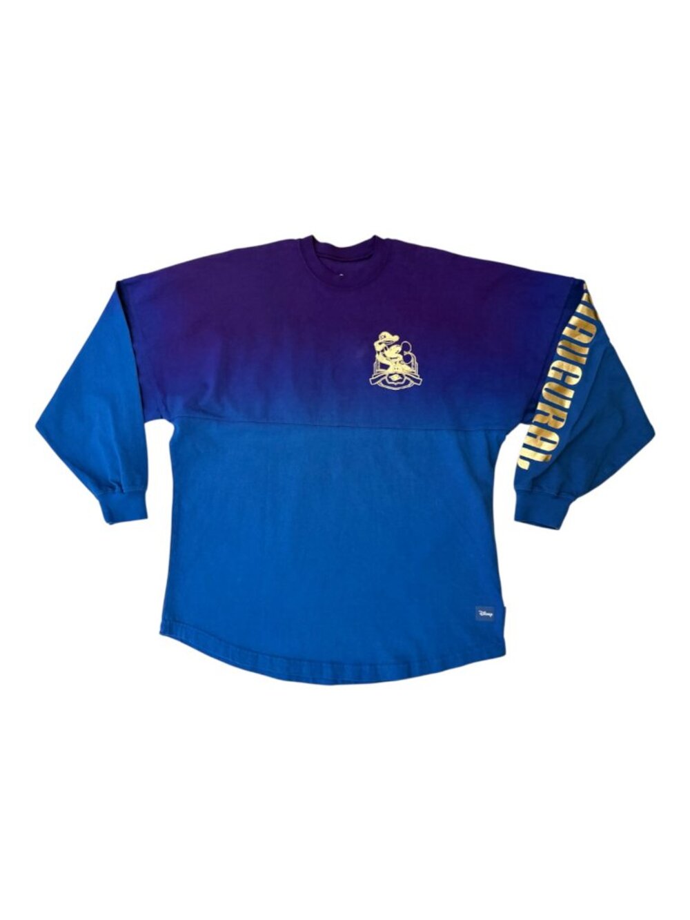 Disney Cruise Line Spirit Jersey Purple Blue Gold Inaugural Sailings Size Small
